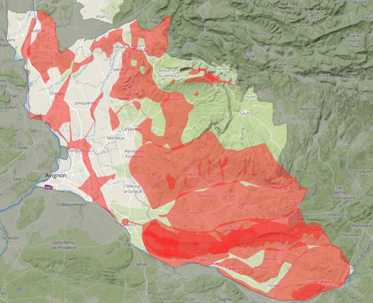 Non-Accessible Areas map